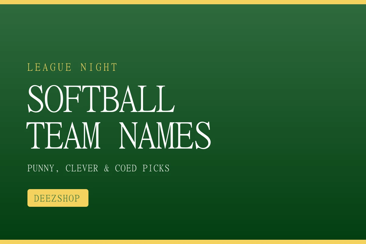Funny Softball Team Names: 50+ Ideas for League Night