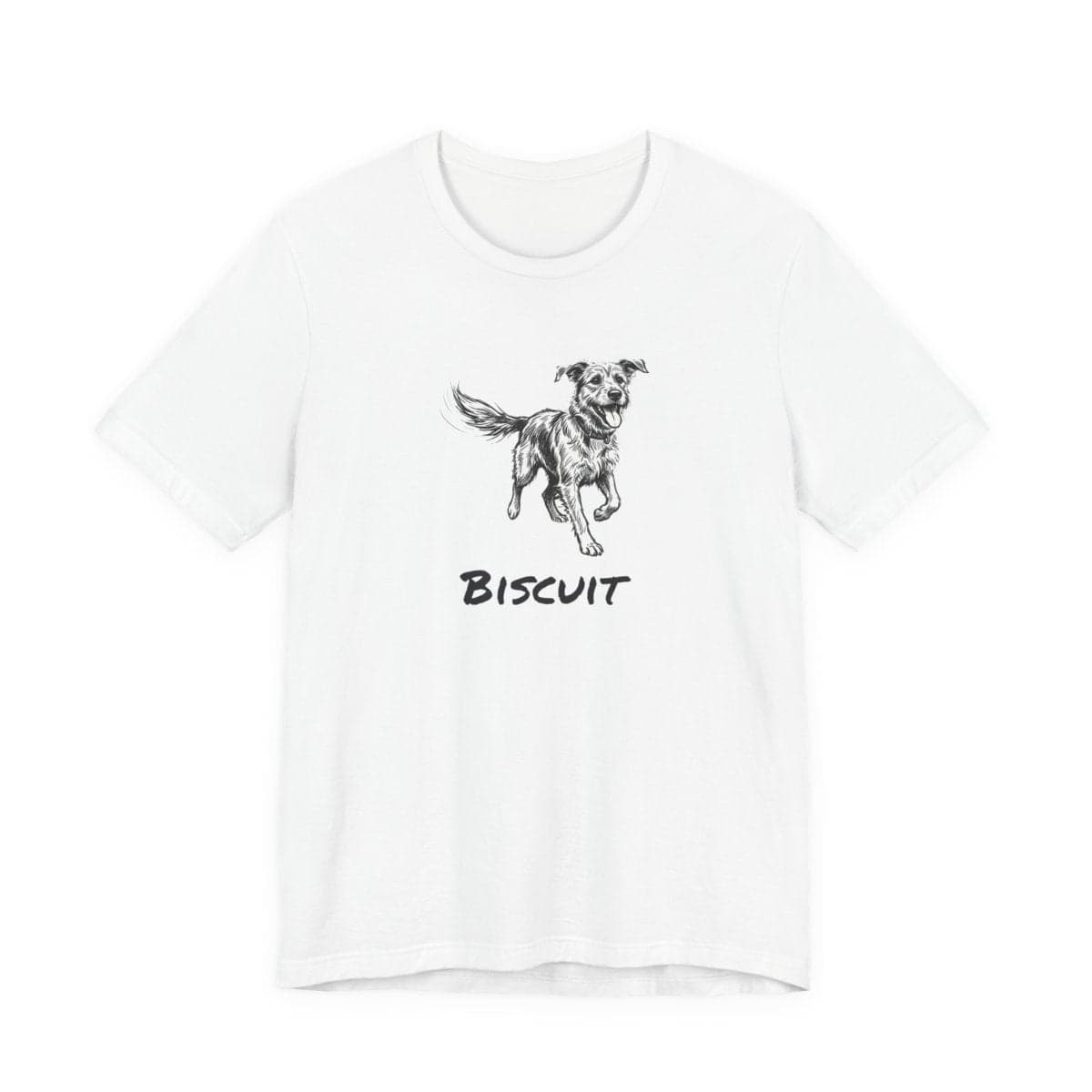 Custom dog name tee with a personalized dog name