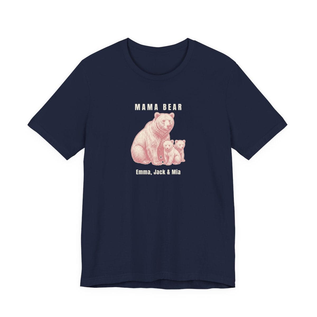 Mama Bear tee with personalized kids' names