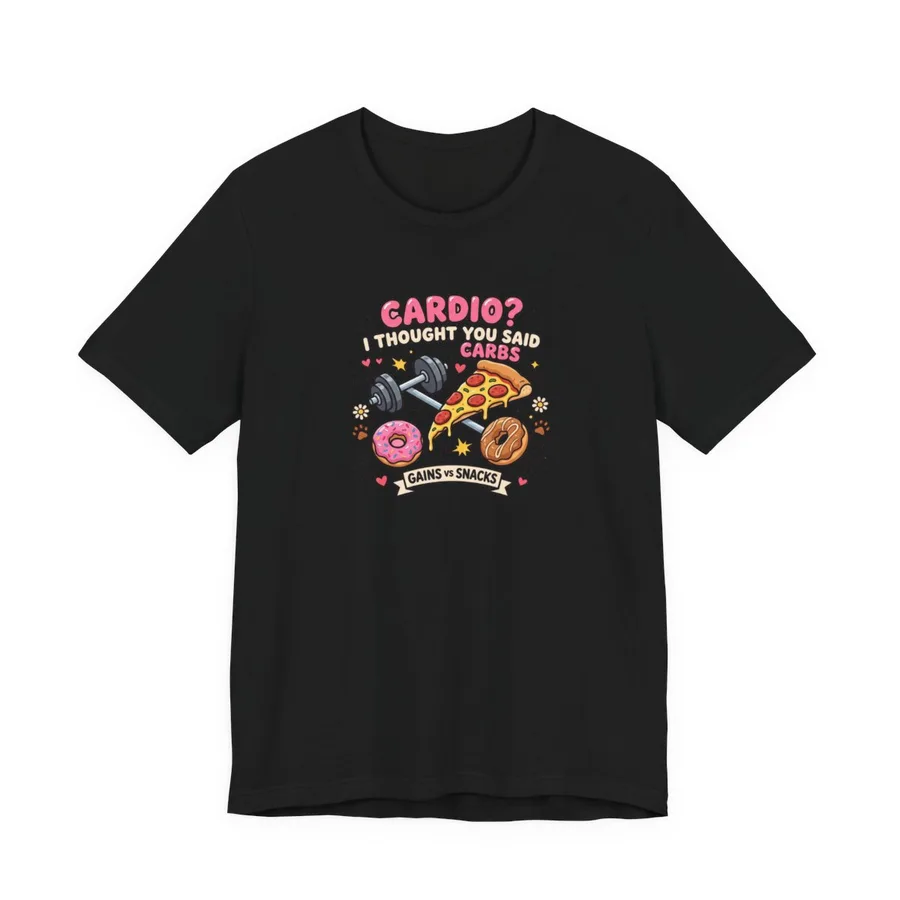Funny gym graphic tee, designed and printed in Canada